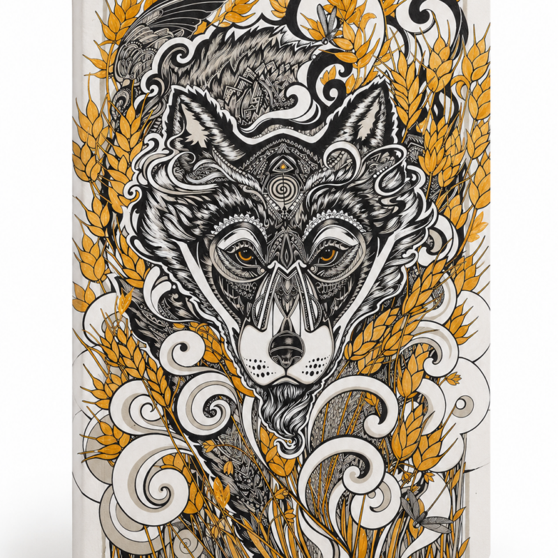 Блокнот maxi 10 × 16 см — «Wild Wolf» — Ю. KELU